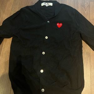 cdg play men xl cardigan